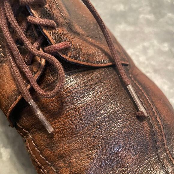 Kenzo Mens Brown Leather Square Toe Dress Shoes 6.5 Business Casual Designer main image 8